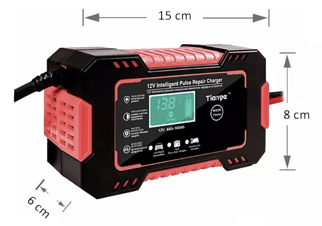 Combo Compresor de Aire 300 PSI + Cargador Inteligente de Batería 12V