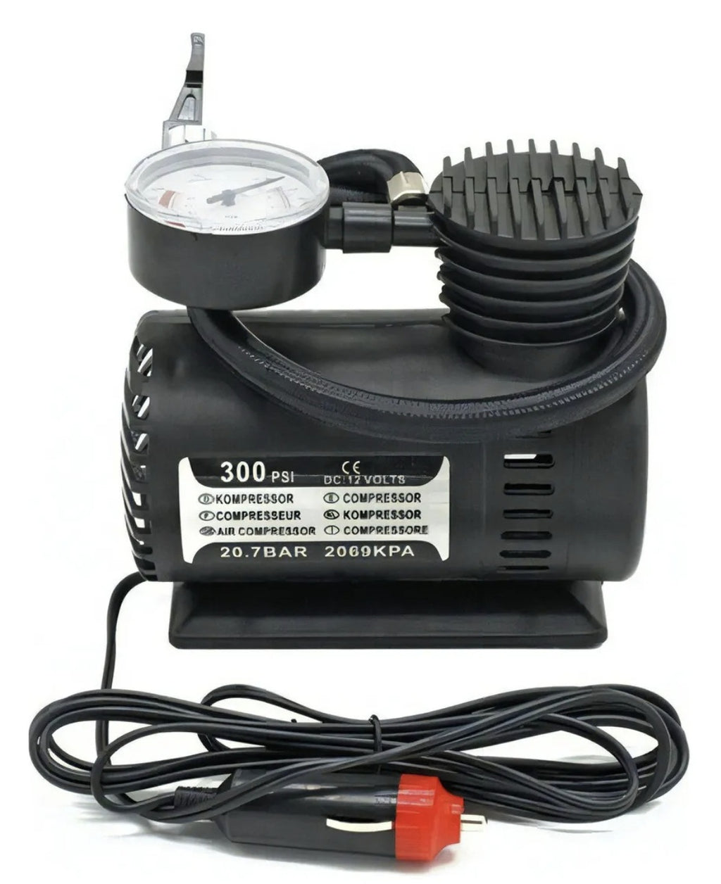 Combo Compresor de Aire 300 PSI + Cargador Inteligente de Batería 12V